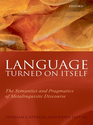 cover image of Language Turned on Itself